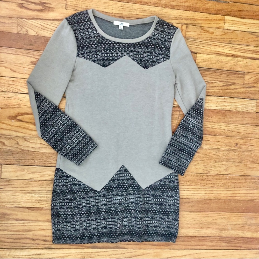 Fair isle sweater dress